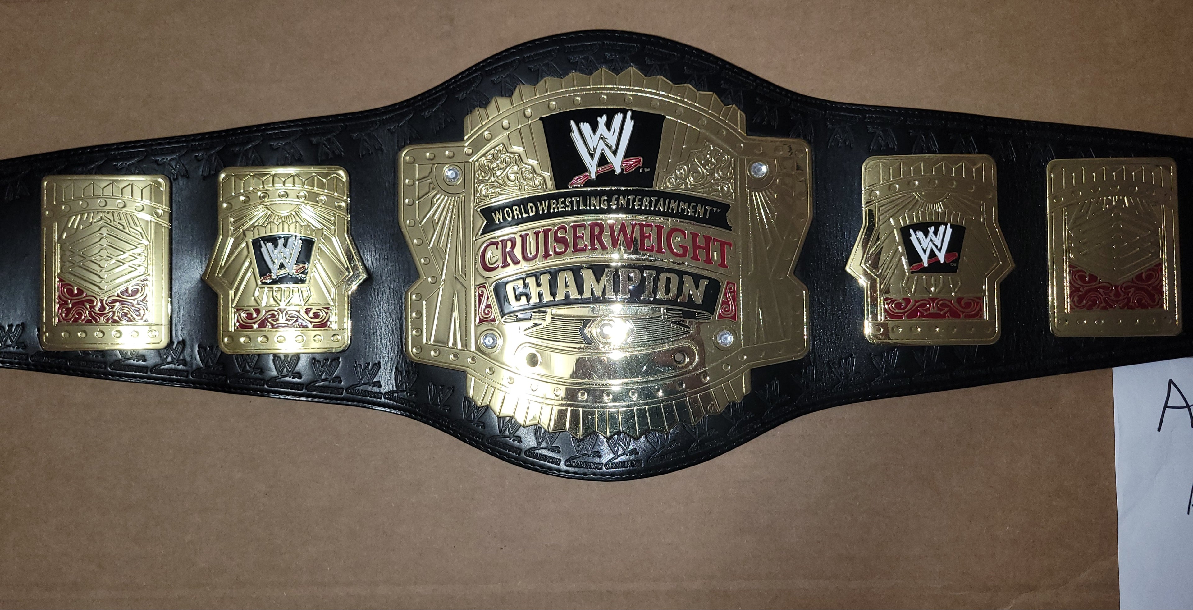 Official Figs Inc WWE Ruthless Aggression Cruiserweight Replica Title Belt