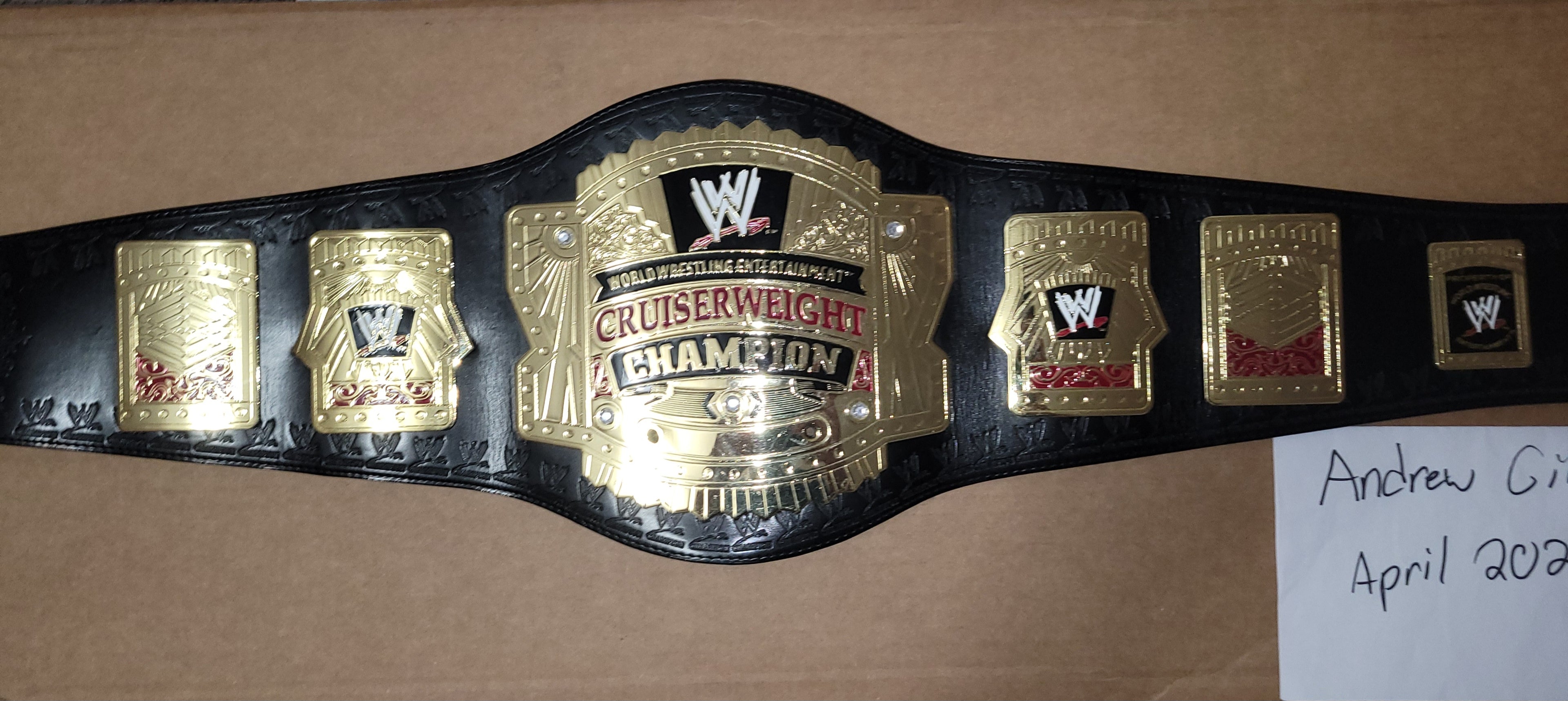 Official Figs Inc WWE Ruthless Aggression Cruiserweight Replica Title Belt