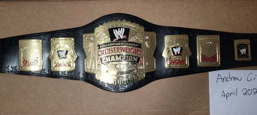 Official Figs Inc WWE Ruthless Aggression Cruiserweight Replica Title Belt