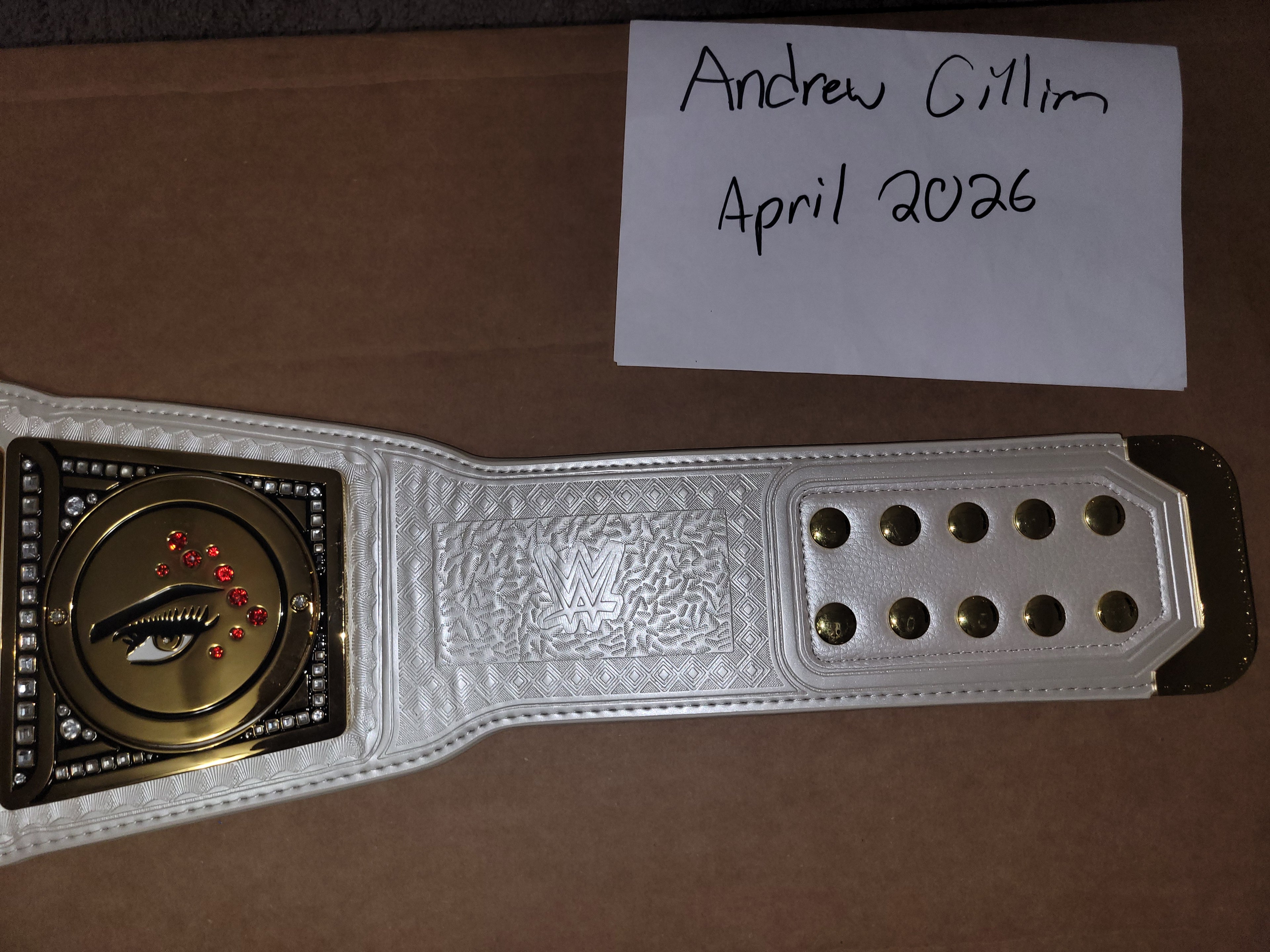 Official WWE Shop Women's Smackdown Replica Title Belt w/ Charlotte Flair Side Plates