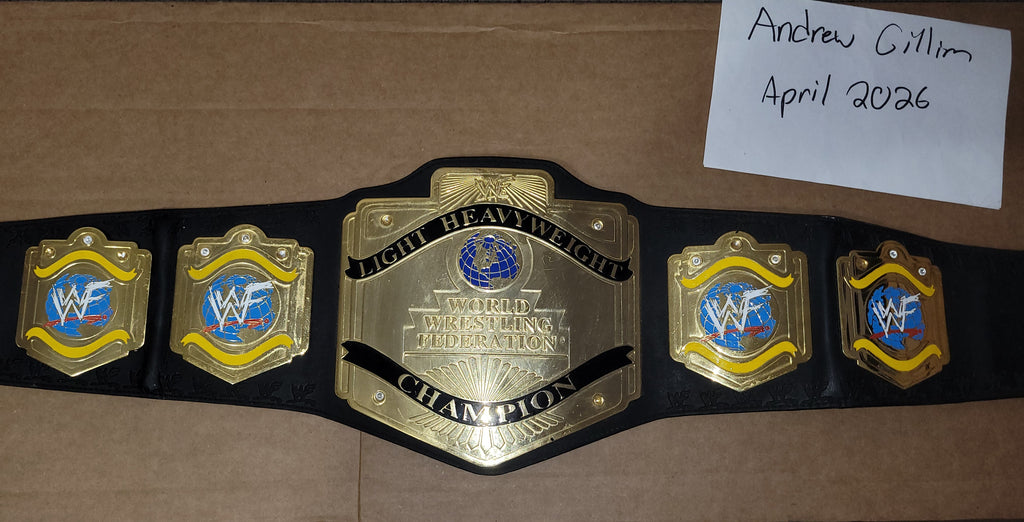 Official 2001 Figs Inc WWF Light Heavyweight Replica Title Belt
