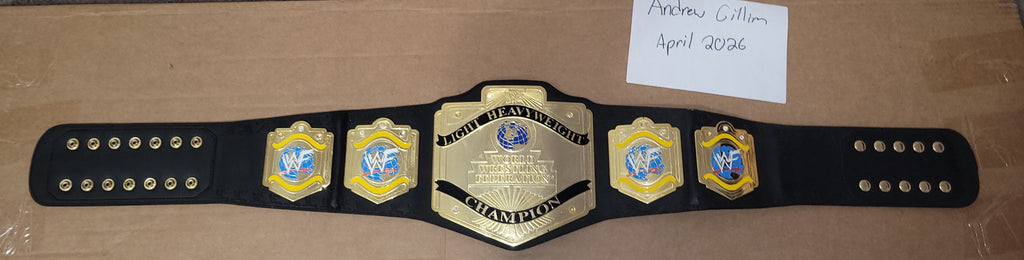 Official 2001 Figs Inc WWF Light Heavyweight Replica Title Belt