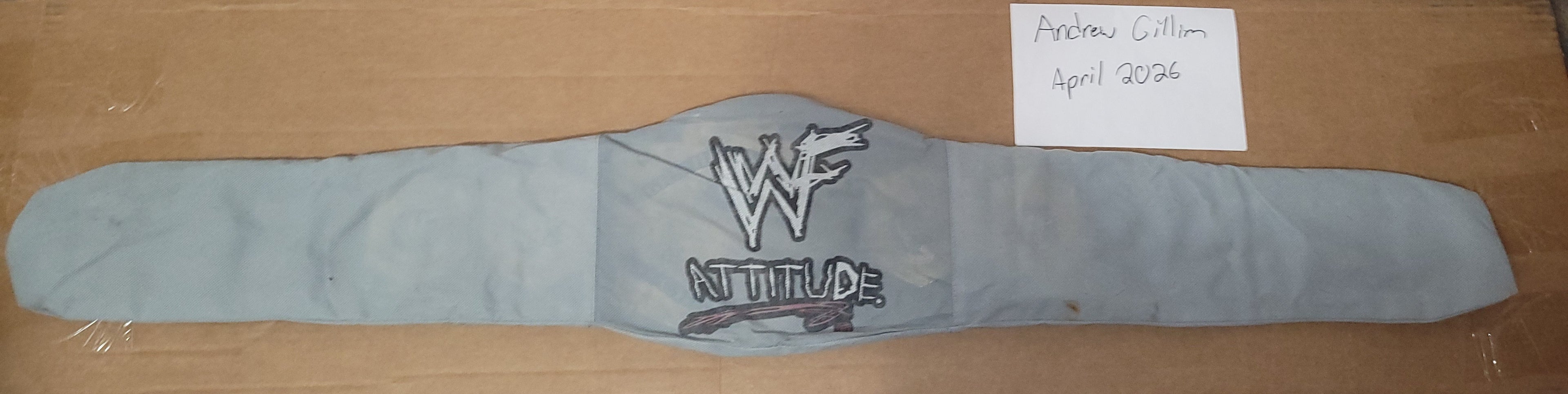 Official 2001 Figs Inc WWF Light Heavyweight Replica Title Belt