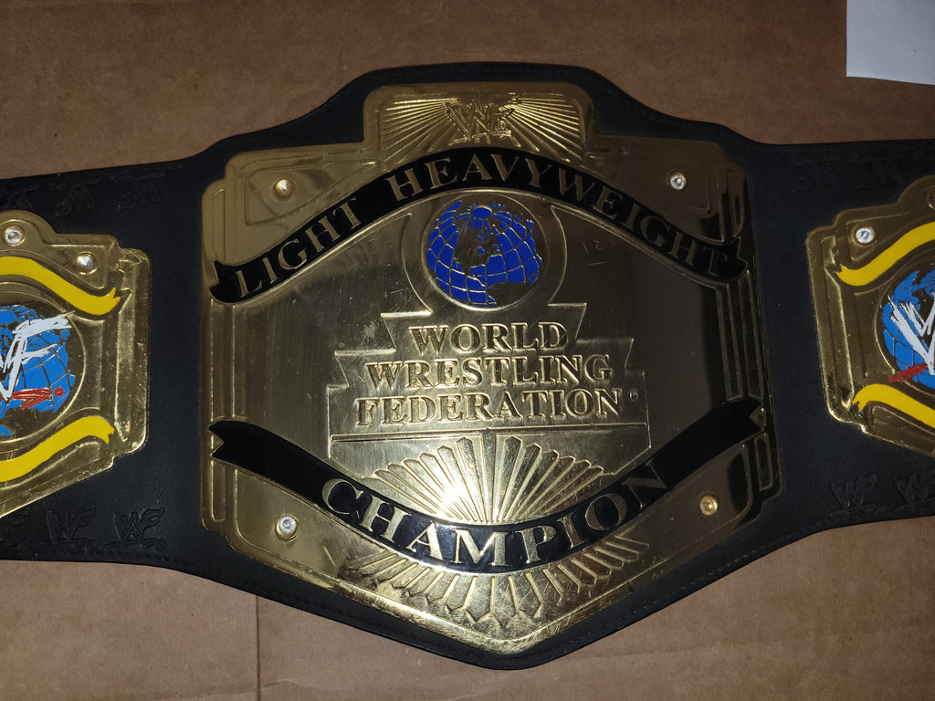 Official 2001 Figs Inc WWF Light Heavyweight Replica Title Belt