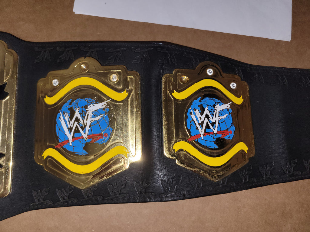 Official 2001 Figs Inc WWF Light Heavyweight Replica Title Belt
