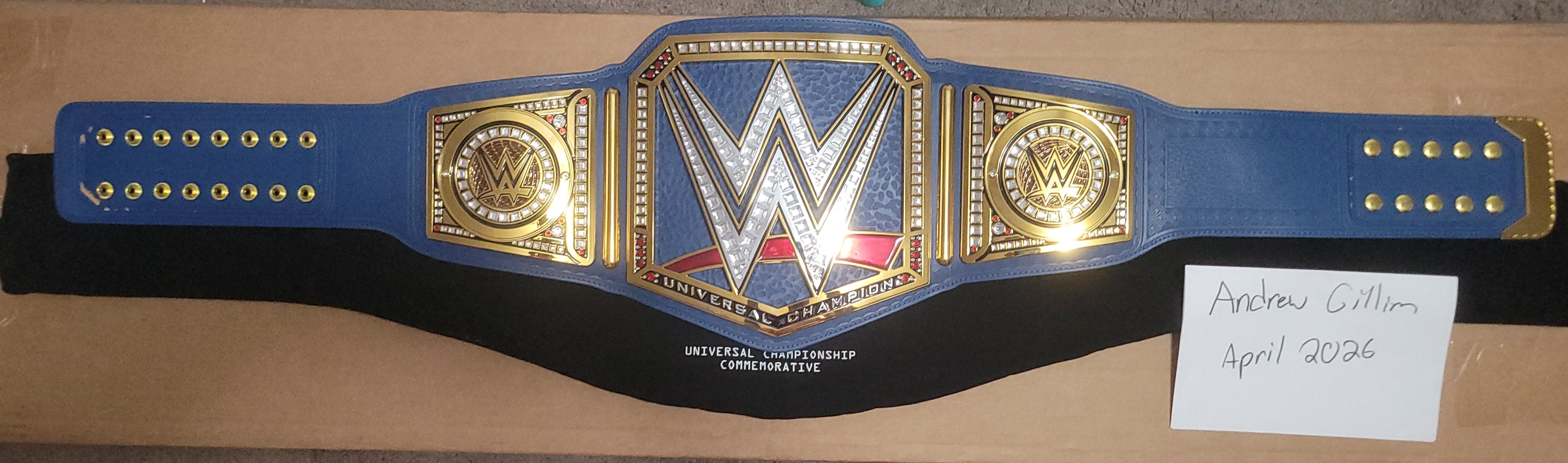 Official WWE Shop Blue Universal Commemorative Title Belt