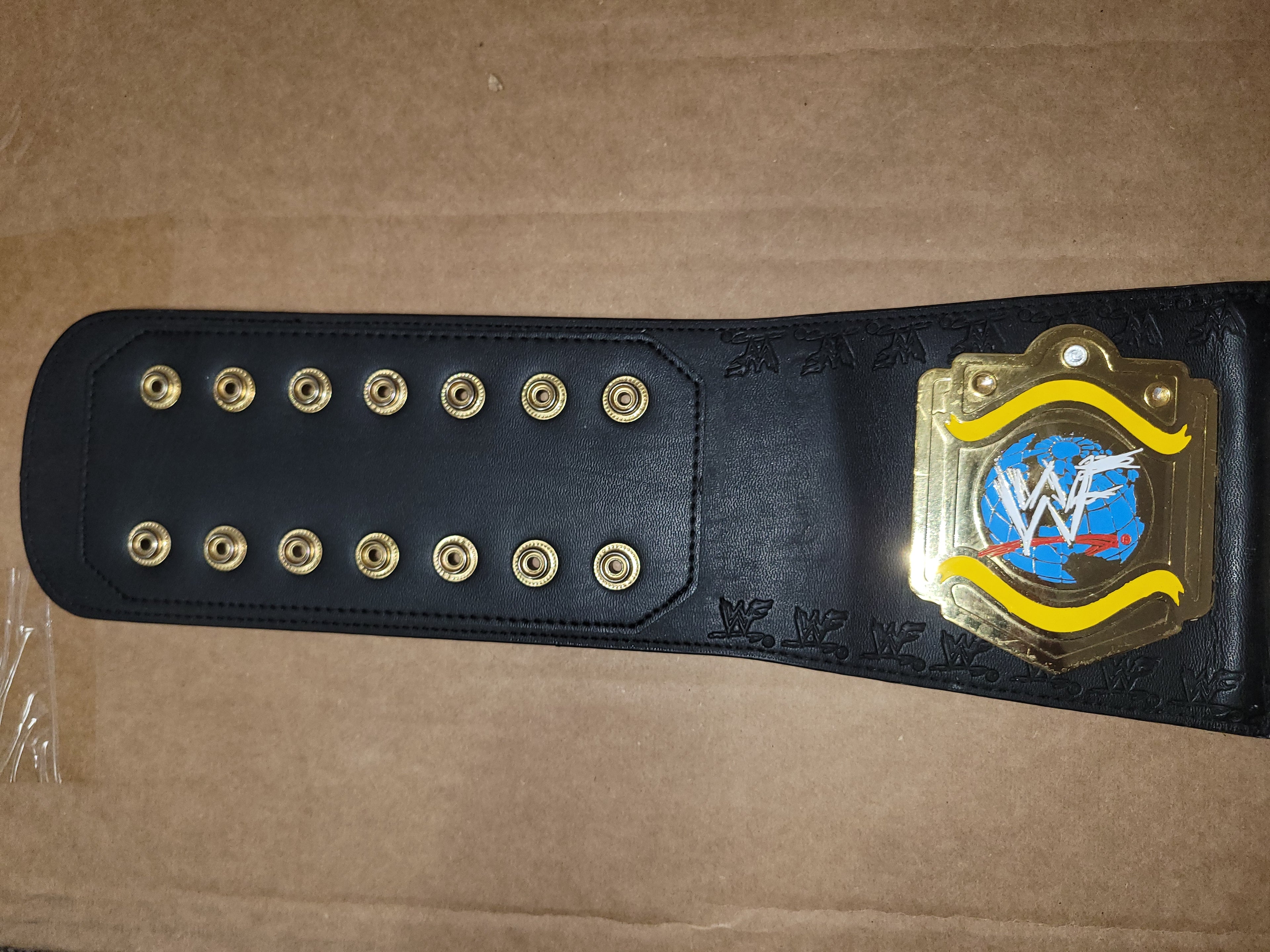 Official 2001 Figs Inc WWF Light Heavyweight Replica Title Belt