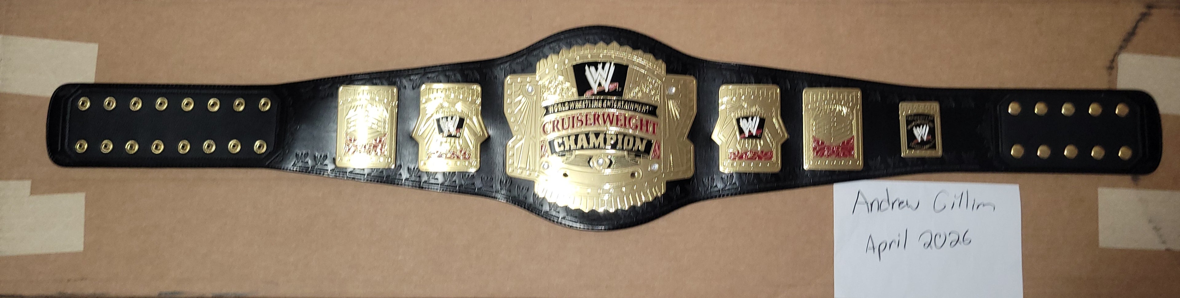 Official Figs Inc WWE Ruthless Aggression Cruiserweight Replica Title Belt