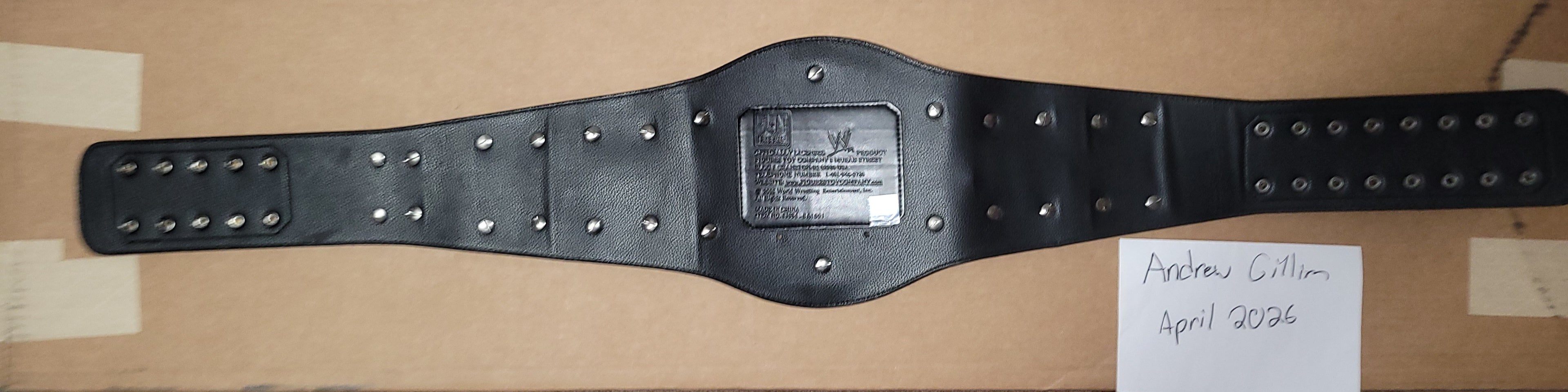 Official Figs Inc WWE Ruthless Aggression Cruiserweight Replica Title Belt